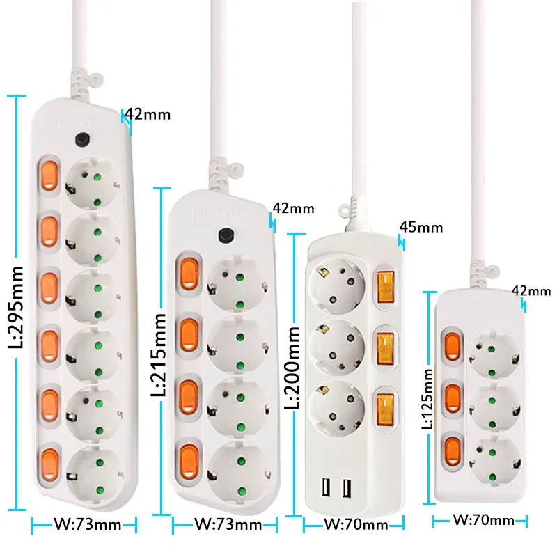 Filtro de Linha EU 16 Amperes 250 Volts, com proteção contra sobrecarga Snowman Moon